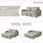 Lateresa 54'' Small Loveseat Pull-Out Sofa Bed - Adjustable Backrest With 2 Soft Pillows-804855092