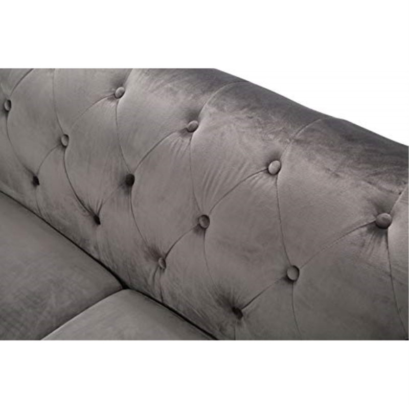 Emmerich Upholstered 83'' Sofa, Gray