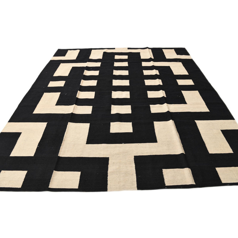 Tapis noir et blanc 8 x 10 8 po Pinkerton
