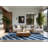 Soft Plush Ormes Solar Panel Array Modern & Contemporary Area Rug in Blue – SkyBlue Binding-1302796743
