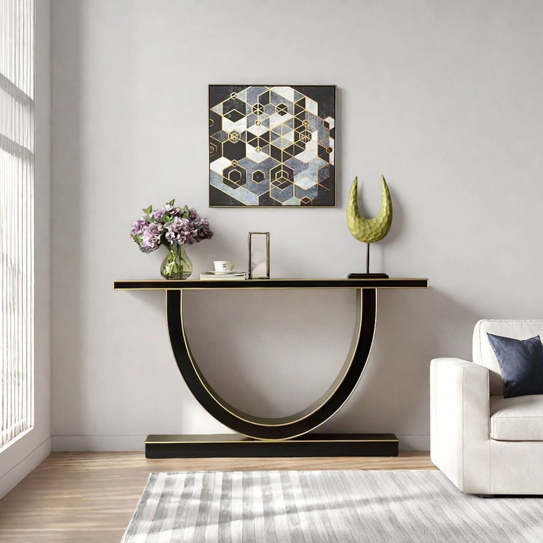 DURBIL Modern Minimalist Console Table | Wayfair - Insulated Minimalist Console Tables With Stools