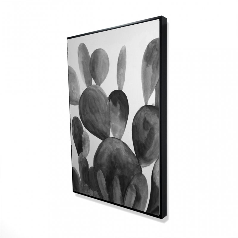 «Grayscale Paddle Cactus Plant» sur toile