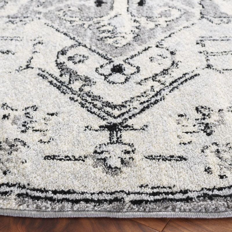 Tulum Performance Oriental Rug, Round 6'7"