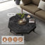 Table basse en bois octogonale rétro style rustique 30 pouces-1348947188-1348947194