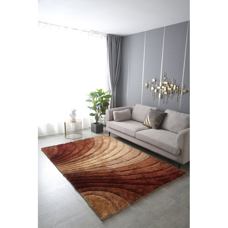 Tapis brun touffeté à la main Galway, Rectangle 2 pi x 3 pi