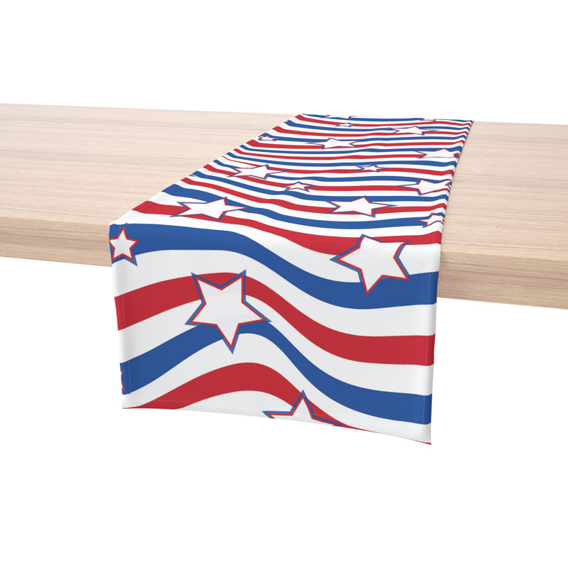 Anso American Stars Stripes Table Runner, 108" x 14"