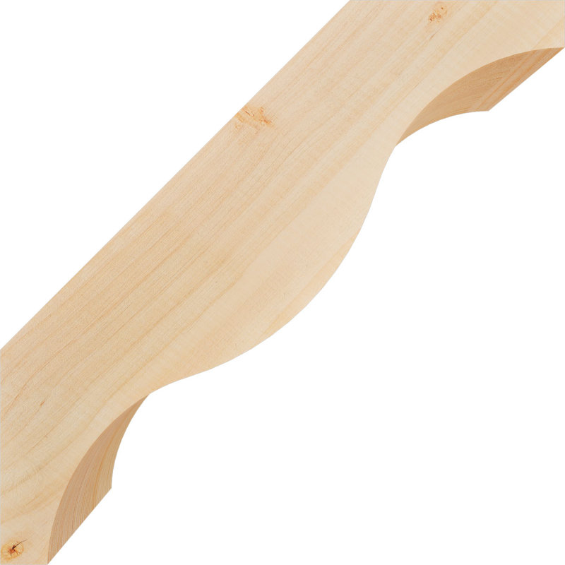 Attelle de genou Funston, Sapin de Douglas, Lisse, H 16 po x l 5,5 po x P 16 po