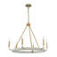 Lustre circulaire en coton 6 lumières Modern Cottage-18660336