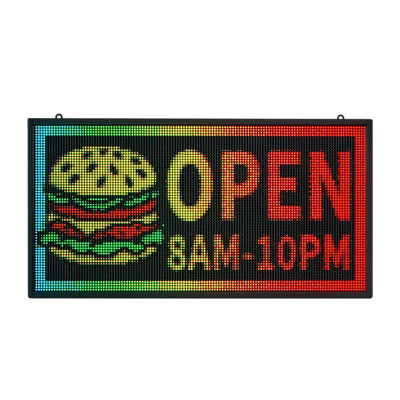 27x14 in Programmable LED Sign Digital Scrolling Display Board P5 Full-color Indoor Message Center with Bluetooth App Control