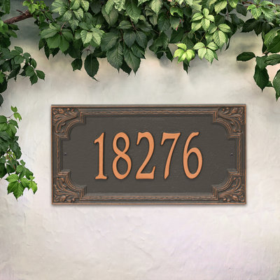 Signature Series 1-Line Wall Address Plaque