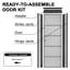 Panneau de porte intérieur en verre givré Aluminun 5-Lite avec cadre et bouton Aluminun-121407510-121407518