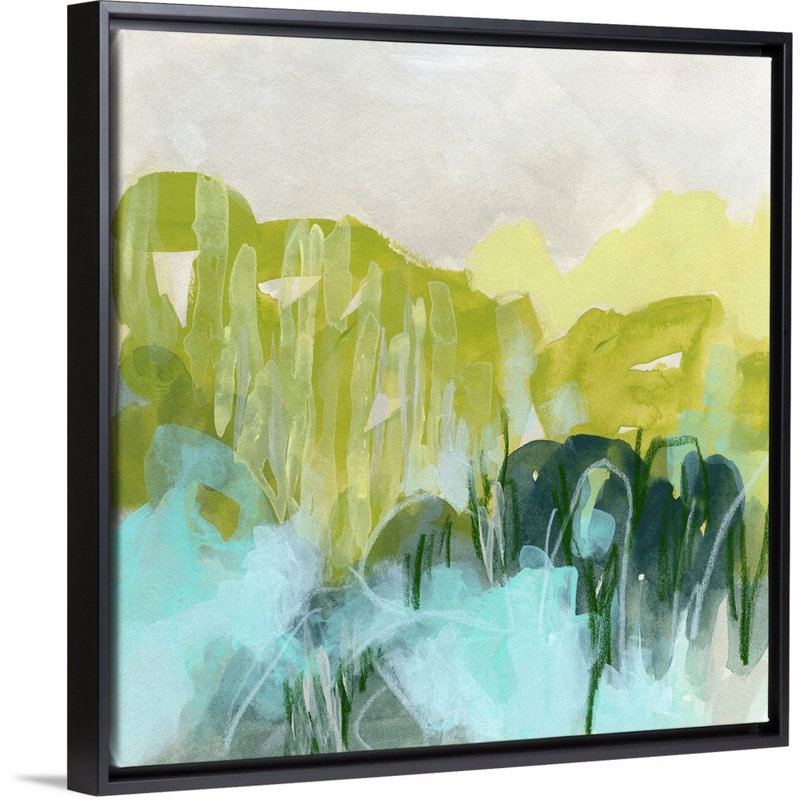 «Marsh Crest I» par June Erica Vess - reproduction de photo, Cadre noir, H 32 po x l 32 po x P 1,75 po