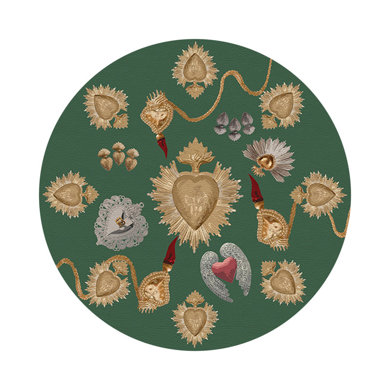Napperon Ex voté Sacred Hearts, Evergreen