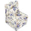 Chaise de salle à manger en flanelle bleue, doux au toucher, non, avec coussin de taille assortie, avec