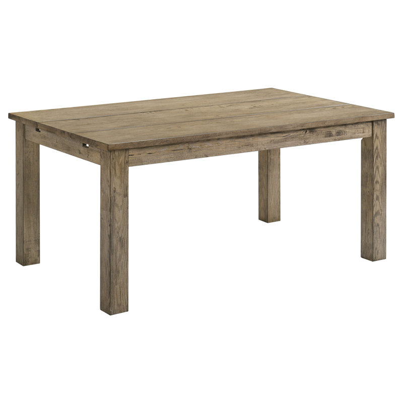 Burham 87-Inch Solid Wood Extension Dining Table Vineyard Oak