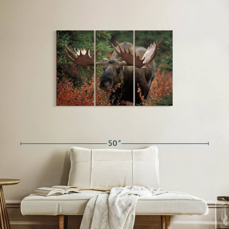 Moose Forest Meal, 24" H x 38" W
