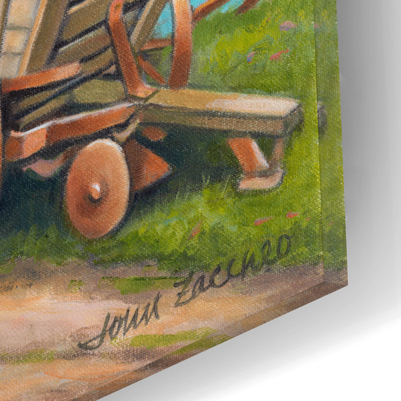 «Sweet Serenity Farm» par John Zaccheo, art mural en verre acrylique, H 12 po x l 16 po x P 0,13 po