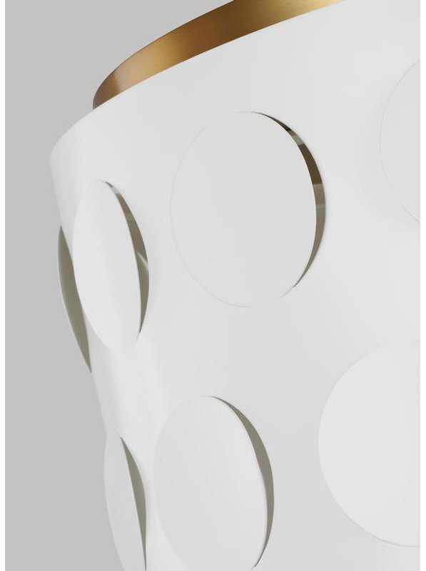 Dottie 3 - Light Flush Mount, Burnished Brass