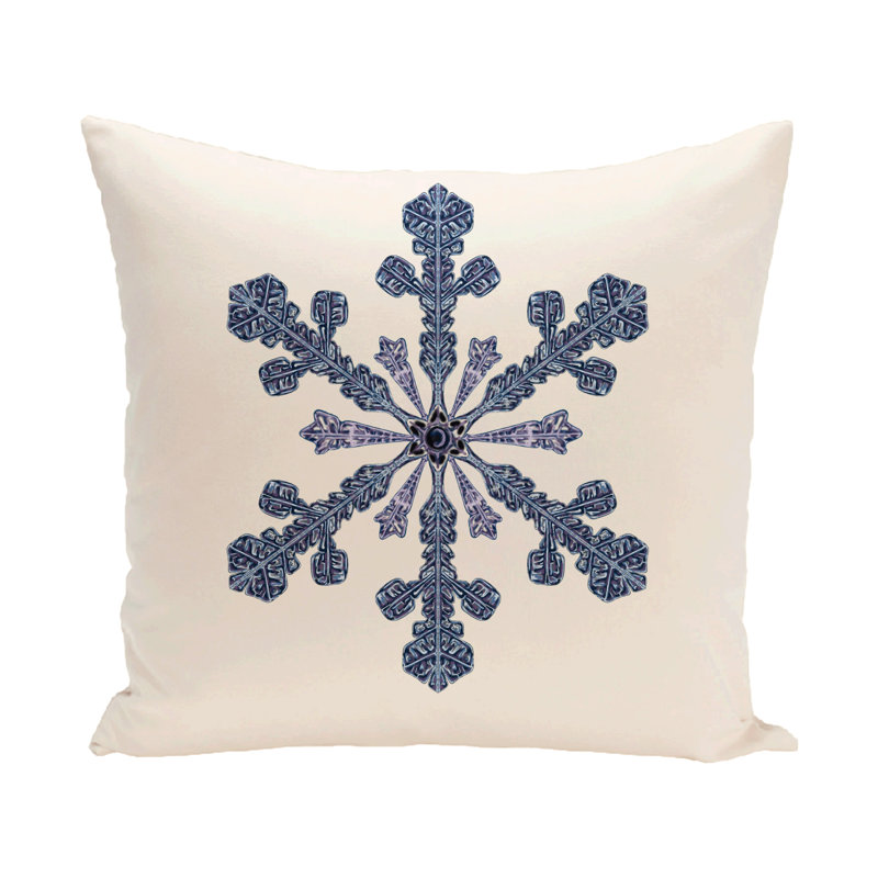 Vail Geometric Reversible Throw Pillow, 16" H x 16" W x 1" D, Ivory/Cream