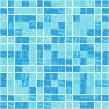 0.75" x 0.75" Glass Grid Mosaic Tile