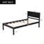 Platform Bed Frame With Headboard, Wood Slat Support, No Box Spring Needed,Twin-794456235
