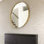 Baum Nordic Round Bathroom Framed Mirror Wall Hanging-464130858-529887373