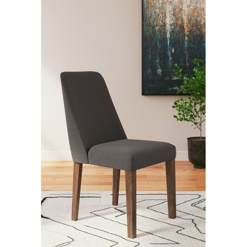 Rhanda Upholstered Side Chair, Black