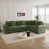 Velours côtelé vert sélectionné