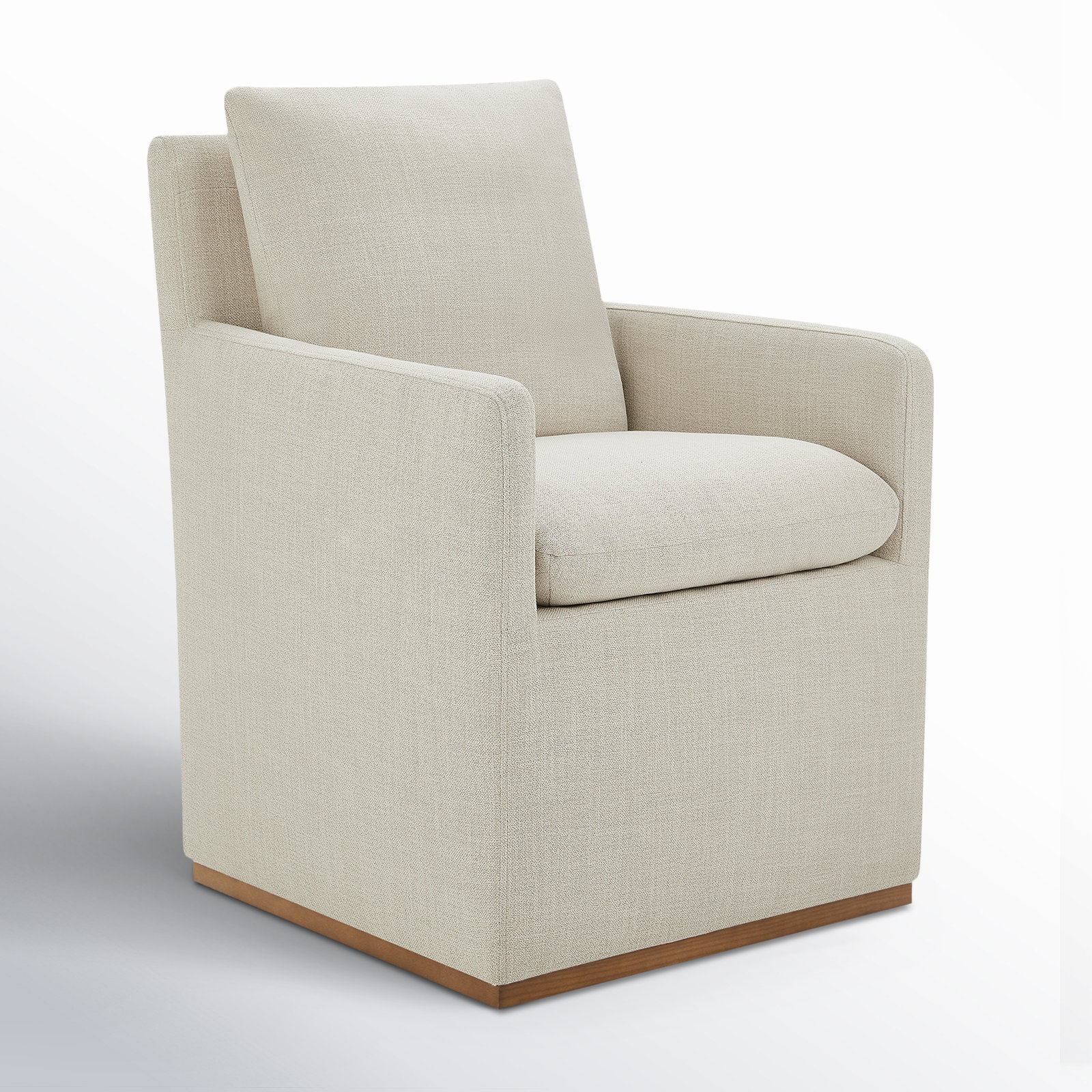 Bobbi Linen Dining Armchair, Effie Linen Performance Linen