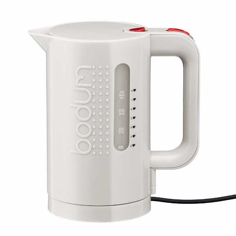 Bistro 34oz Black BPA-Free Electric Water Kettle