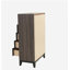 Garde-robe simple en bois 5 pièces