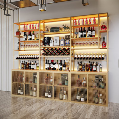 Modern Minimalist Wine Cabinet by L Wall-hanging Wine Rhythm