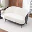 Causeuse en velours avec pieds noirs Stith-1879777121