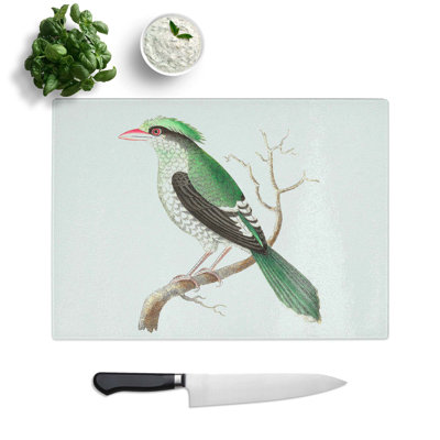 Tempered Glass Chinese Roller Bird Chopping Board