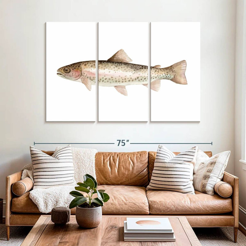 Rainbow Trout, 42" H x 65" W