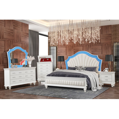 Laneva Bedroom Set with LED lighting