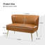 2 Seater Faux Leather Loveseat-1396152498