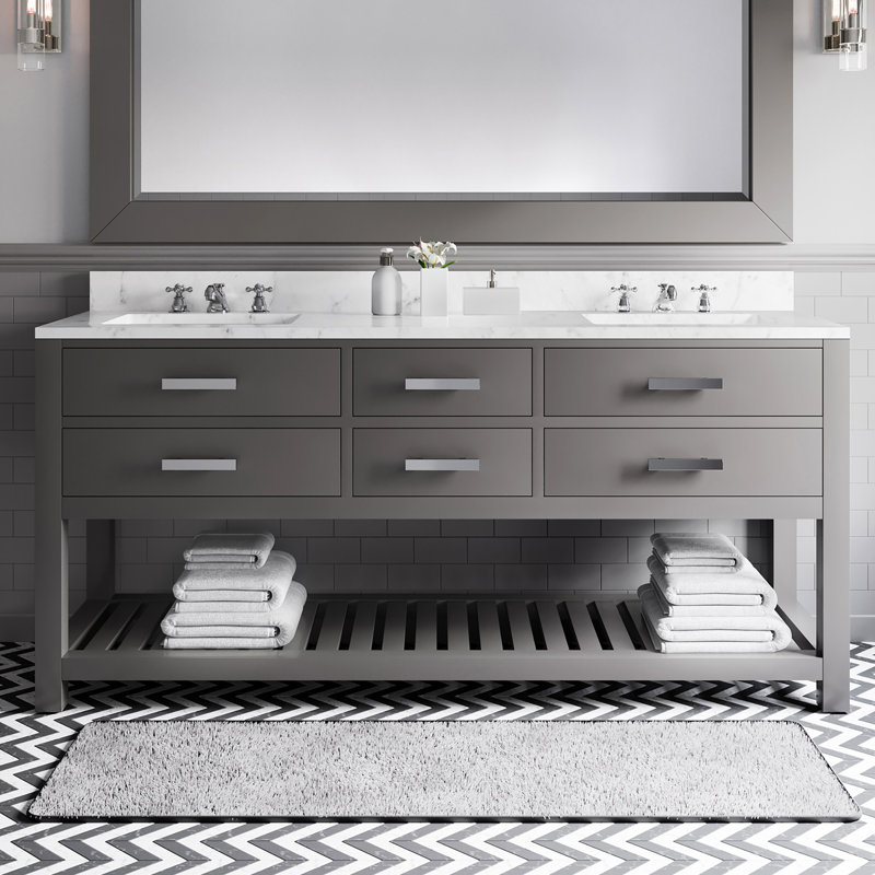 Madalyn 72'' W Vanity, Cashmere Gray