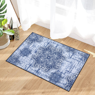 Saliym Washable Floral Indoor Rug