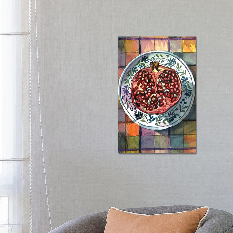 Pomegranate Delight 1 Piece Wrapped Canvas Painting, 66.04 cm H x 45.72 cm W x 3.175 cm D