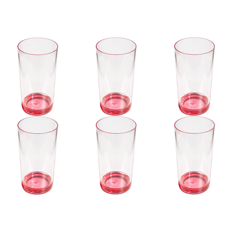 Verre de couleur acrylique, 24, Rose