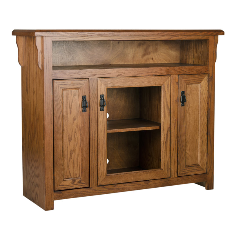 Dimick Unfinished TV Stand for TVs up to 58", Concord Cherry