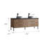 Dasher 72" Double Bathroom Vanity with Mirror
