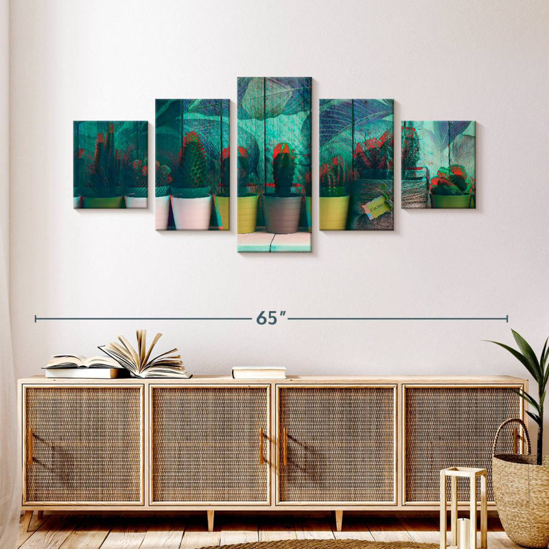 Plantes grasses épineuses, H 24 po x l 55 po