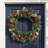 Artificial 24" LED Mixed Pine Christmas Wreath with Flocking, Pinecones and Berries, Green