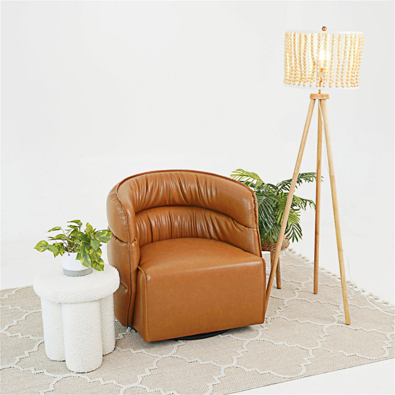Chaise pivotante rembourrée