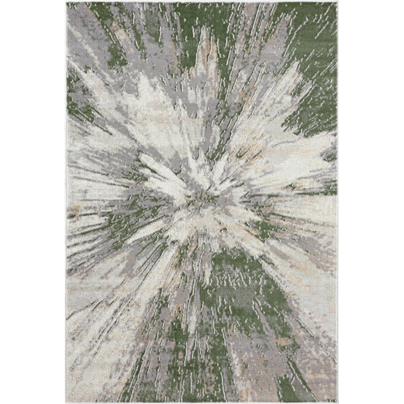 Kidwell Abstract Indoor Rug, Rectangle 6' x 9'