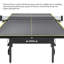 Table de ping-pong pliable et pliable, table de tennis de table intérieure mobile pour un usage domestique