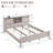 Farmhouse Bed Frame With Charging Station And Storage Cabinets-114584116-114584119