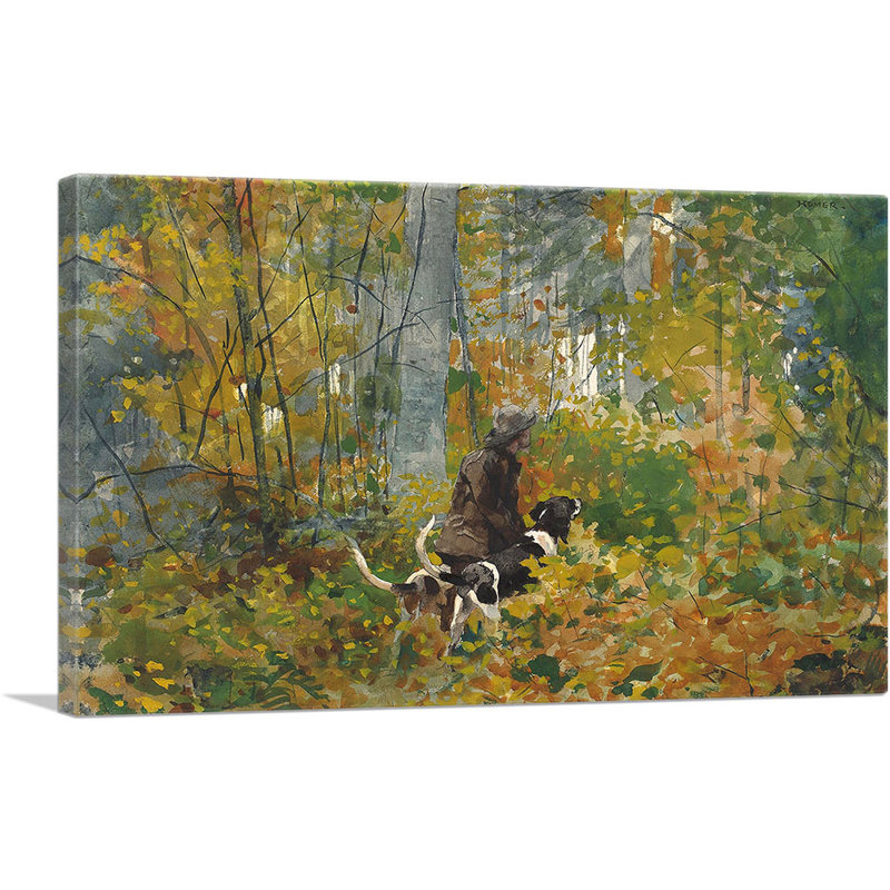 «On the Trail 1892» par Winslow Homer, reproduction d'art sur toile tendue, H 18 po x l 26 po x P 0,75 po